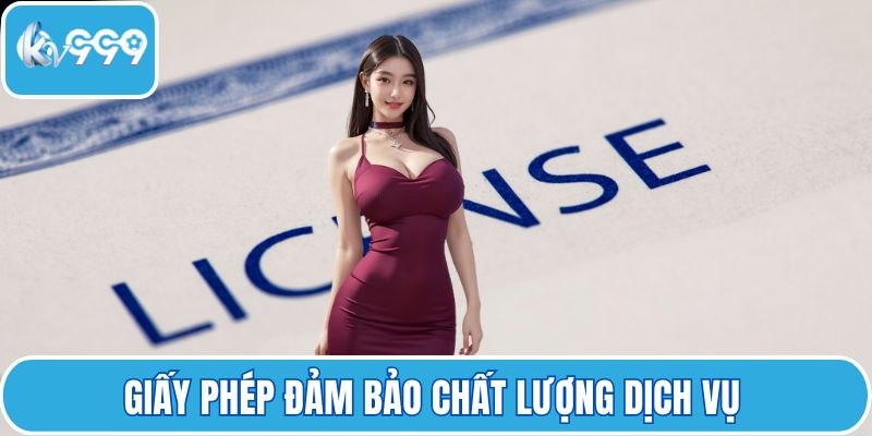 Giấy phép đảm bảo chất lượng dịch vụ theo chuẩn quốc tế